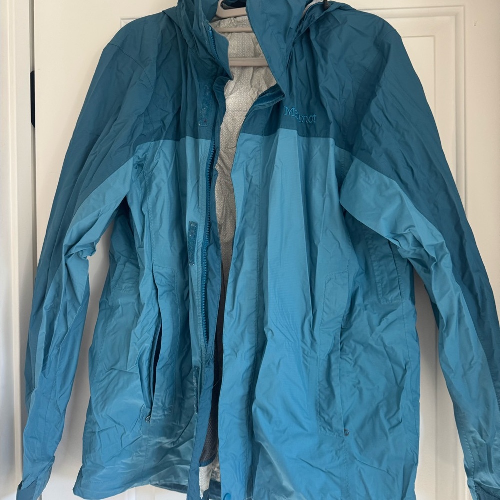 Marmot Two-tone Blue Rain Jacket